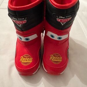 Disney Cars Red and Black Kids Boots